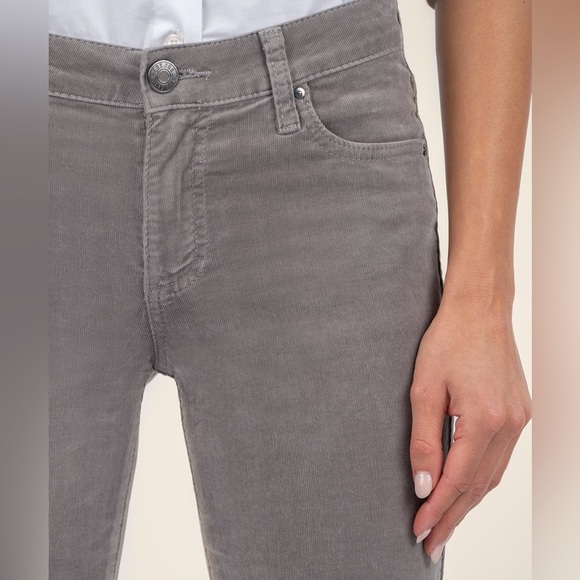 NWT!! KUT From The Kloth - Diana Corduroy Relaxed Fit Skinny - Concrete Grey - 0 - Picture 4 of 9